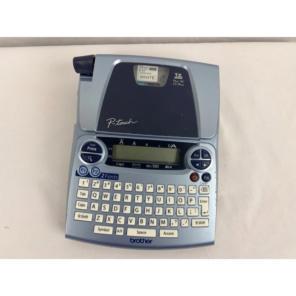 Brother P-Touch PT-1830 Label Maker Blue Desktop Labeling System QWERTY Keyboard